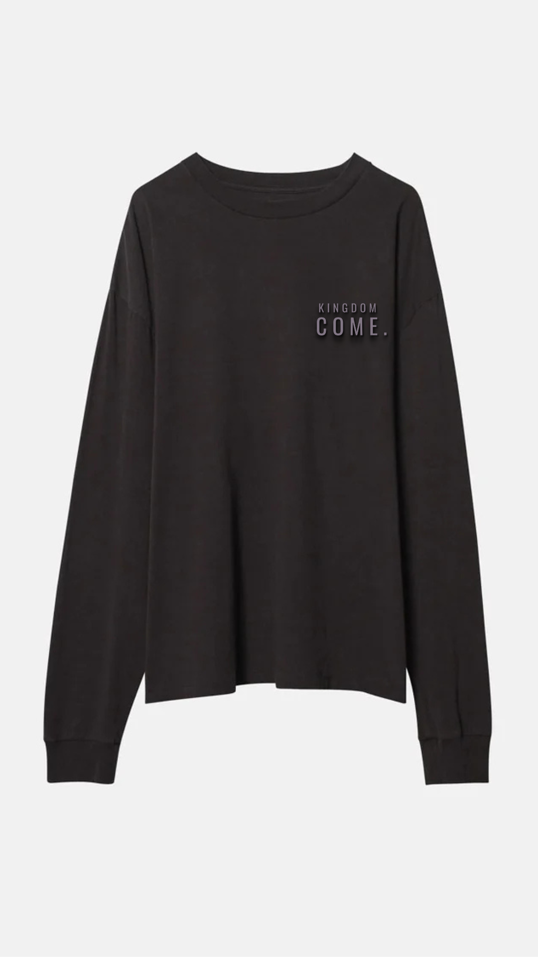 Kingdom Come LS Tee - Vintage Black