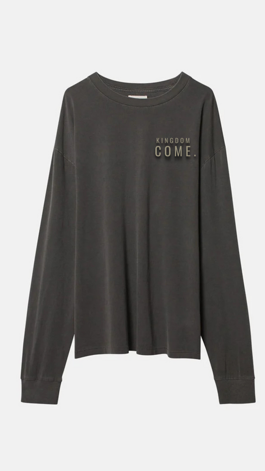 Kingdom Come LS Tee - Vintage Grey