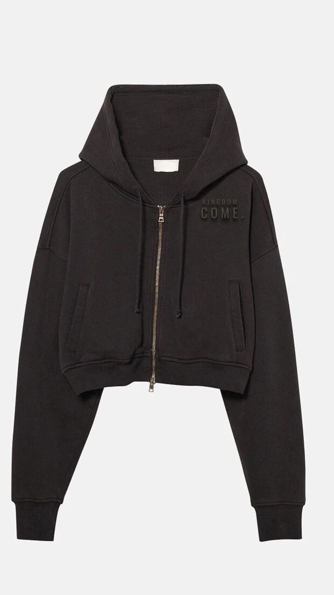 Kingdom Come Crop Jacket - Vintage Black