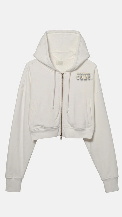 Kingdom Come Crop Jacket - Vintage White